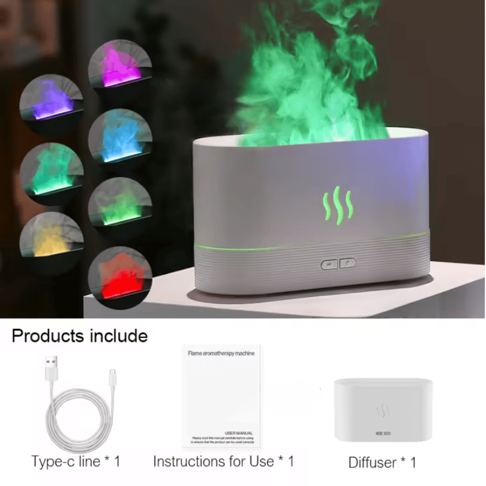 Flame Air Aroma Diffuser Humidifier-Colors