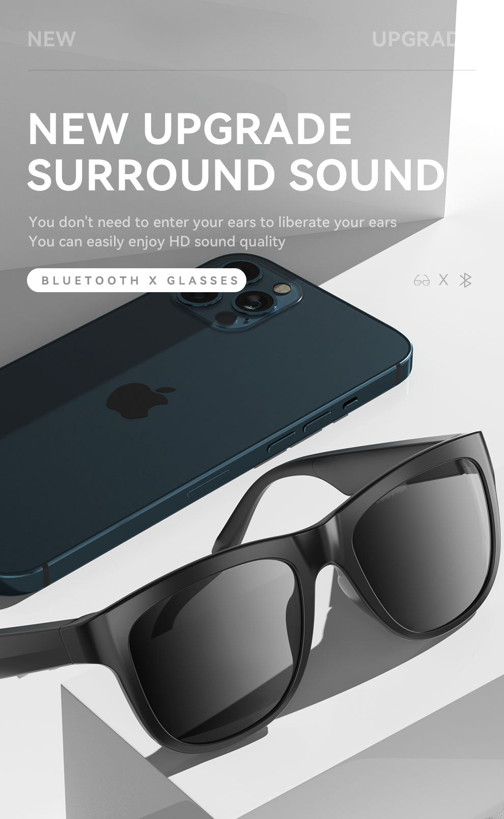 SonicShades™ Classic Bluetooth Smart Polarized Sunglasses