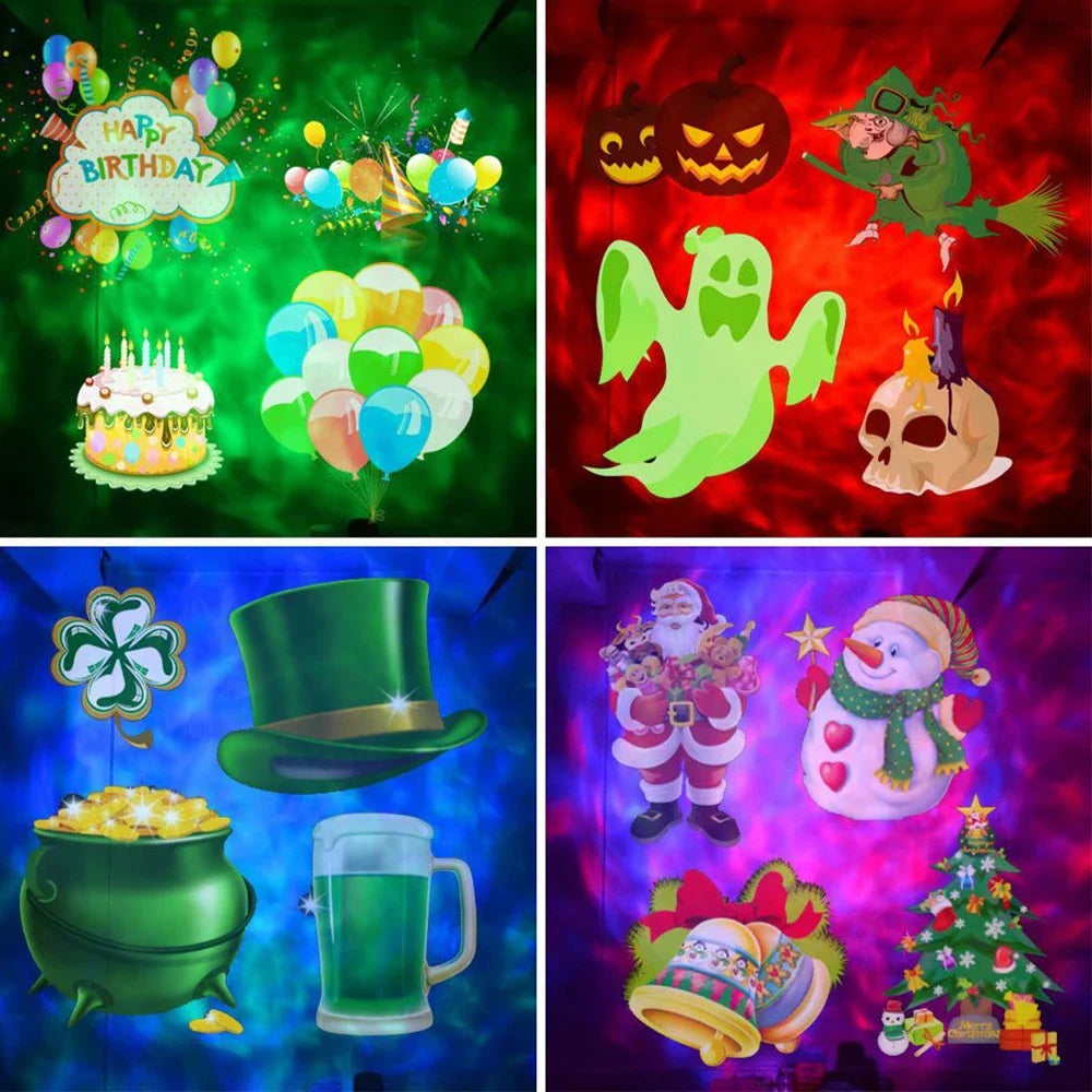 Holiday Light Projector-Halloween Christmas Outdoor Decorations