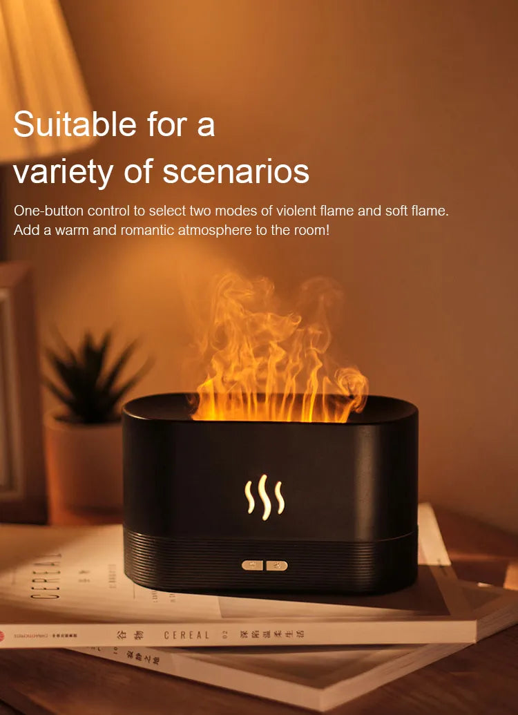 Flame Air Aroma Diffuser Humidifier-Colors