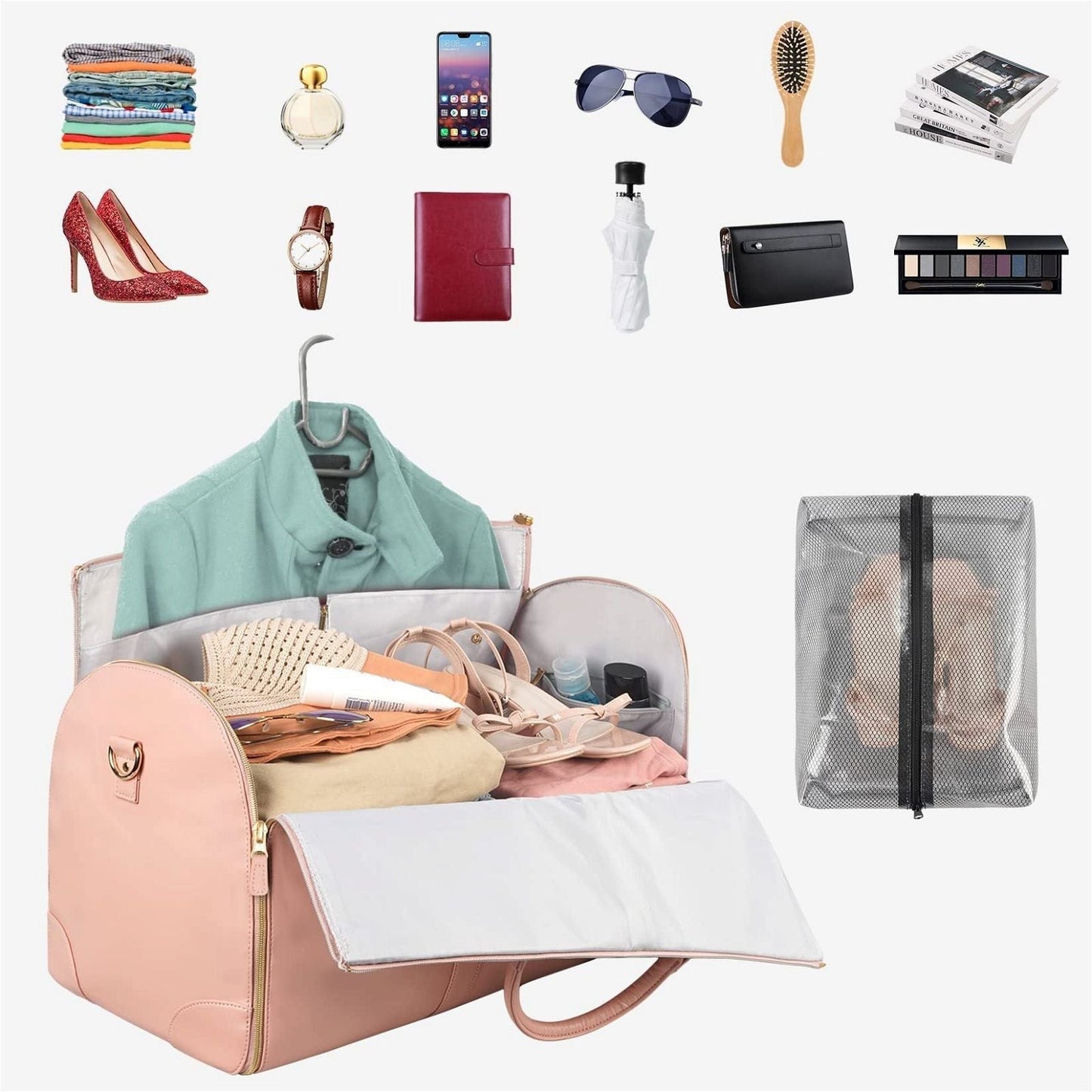 Large Capacity Transforming Garment Duffle