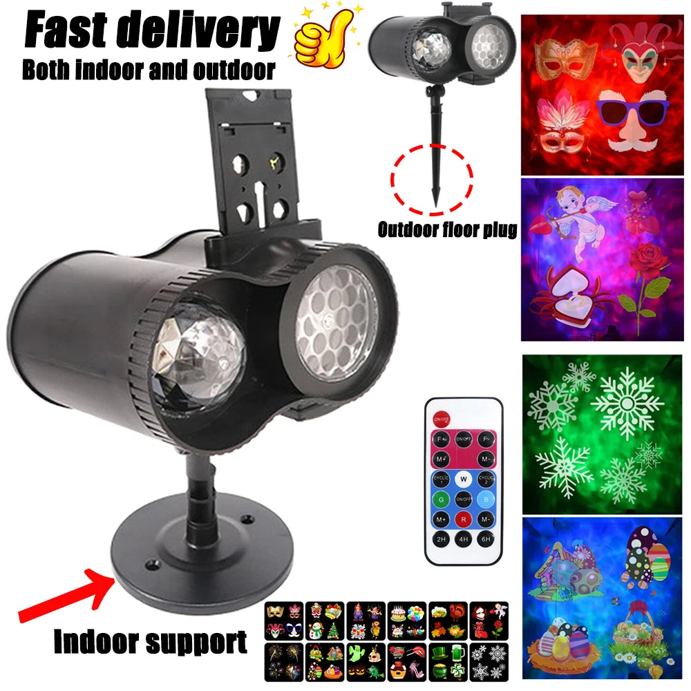 Holiday Light Projector-Halloween Christmas Outdoor Decorations
