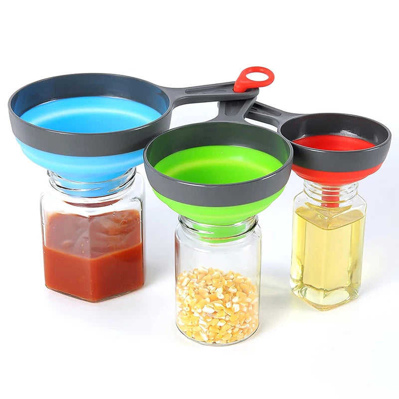 EasyFill Magic Collapsible Funnel Set (3 pack) Silicone