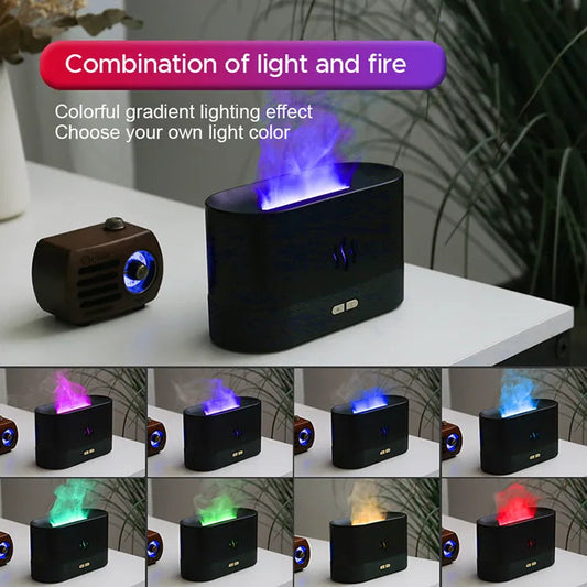 Flame Air Aroma Diffuser Humidifier-Colors