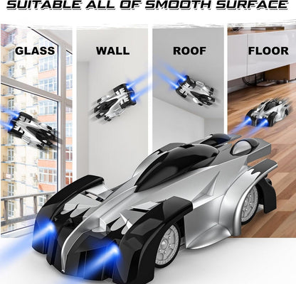 ZeroGravity Zoomer™ Wall-Climbing RC Car – LED Stunts & Rechargeable