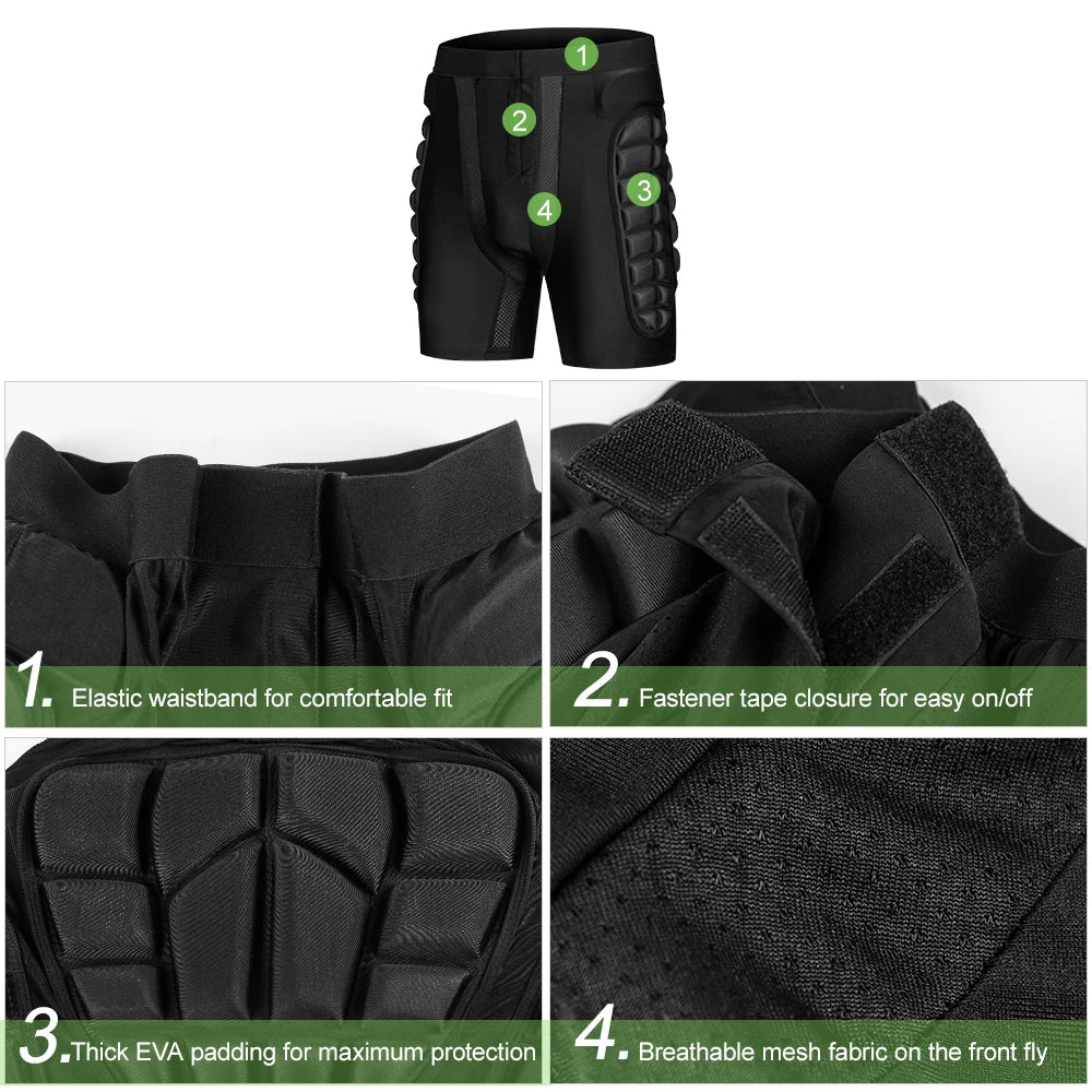 H2T IMPACT PRO ARMOR™ - Impact Protection Shorts for Snowboarding and Skiing