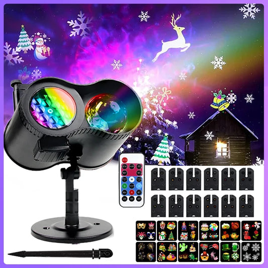 Holiday Light Projector-Halloween Christmas Outdoor Decorations